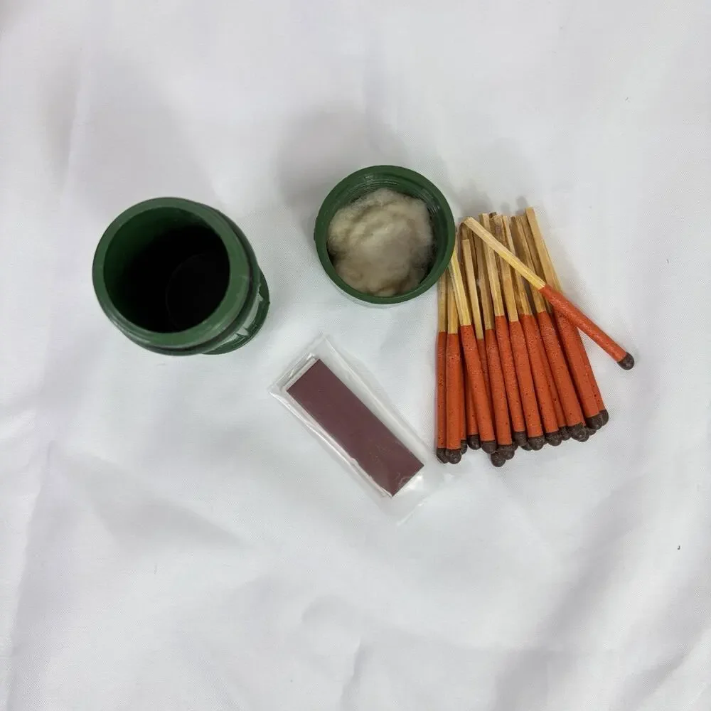 Restoration Hardware Storm proof Matches In Container And Box, camping, hiking